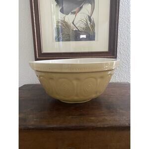 Vintage Medium 10" Brown CPCA Mixing Nesting Bowl Decor Farm French Cottage